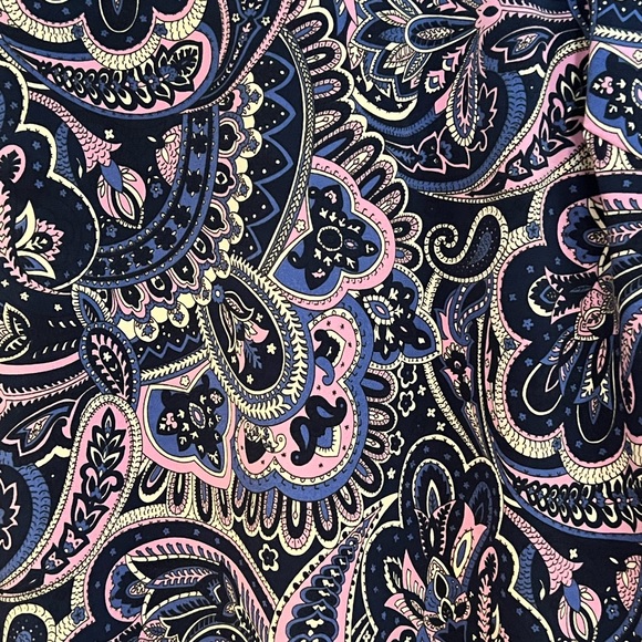 Talbots multi-colored paisley dress. - Picture 3 of 4